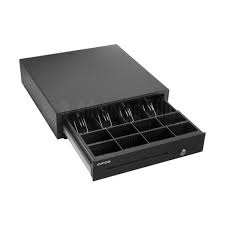 Tiroir caisse métallique classique IDIPOS TC C1 Caisse 4 bacs à billets et 8 bacs à monnaie Interface RJ12