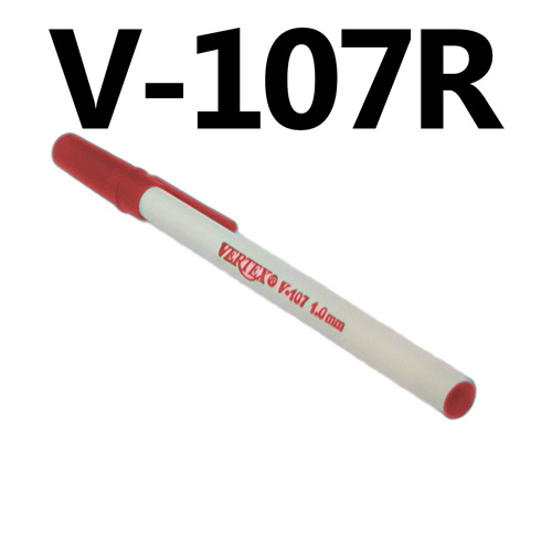 Stylo à Bille VERTEX 107 1.0mm Rouge