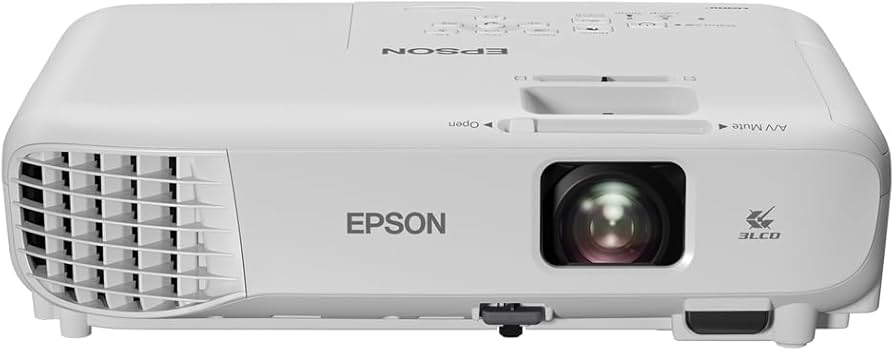 Vidéoprojecteur EPSON EB-W06 3LCD  WXGA 1280x800p  3700 Lumens USB 2.0 HDMI VGA