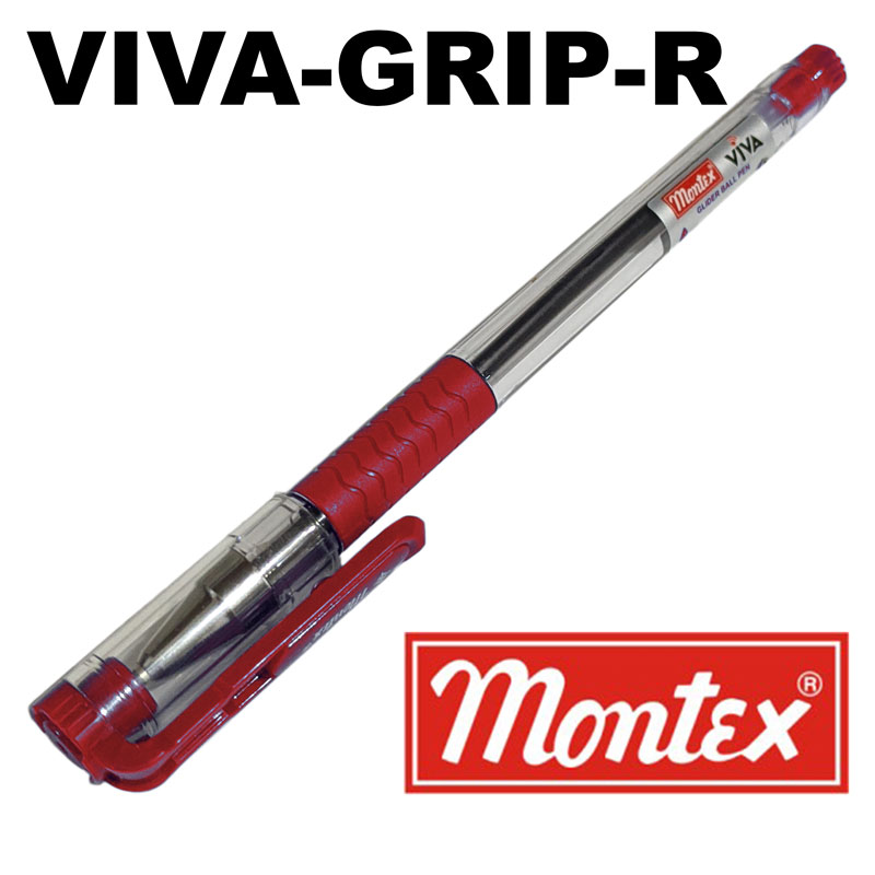 Stylo à Bille MONTEX Viva X7 Grip 1.0mm Rouge