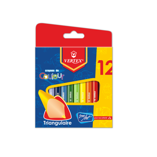 Crayons De Couleur VERTEX Color Max Boite De 12 Mini