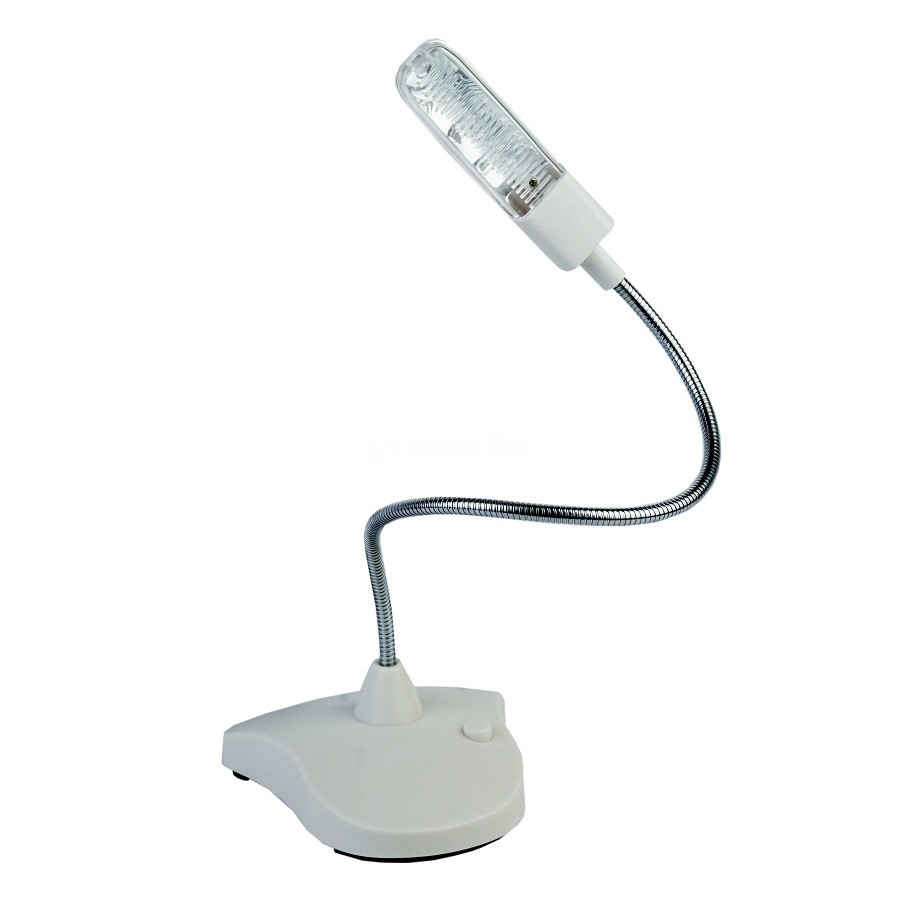 Lampe de Bureau LED Articulée USB Blanc