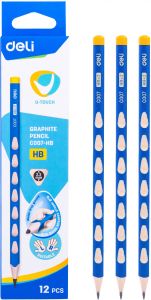 Crayon Noir Scolaire DELI U-TOUCH HB Triangulaire