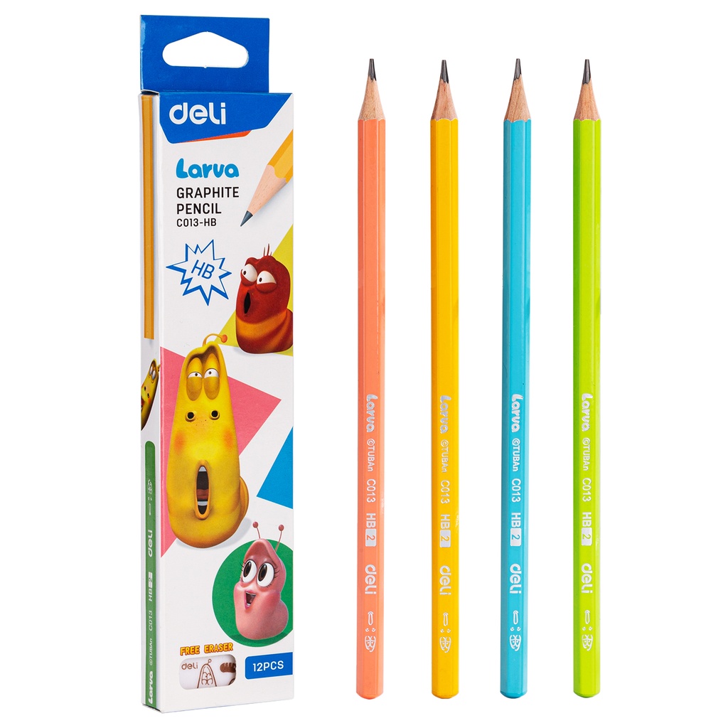Crayon Noir Scolaire HB DELI Larva