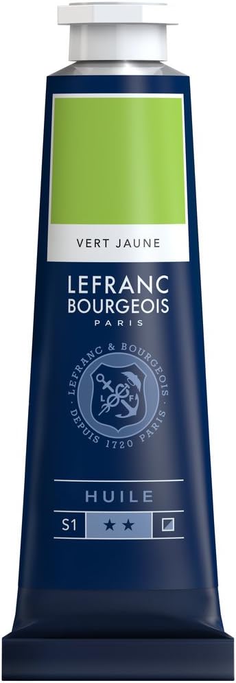 Tube Peinture à L'huile Fine LEFRANC BOURGEOIS 40ml Vert Jaune