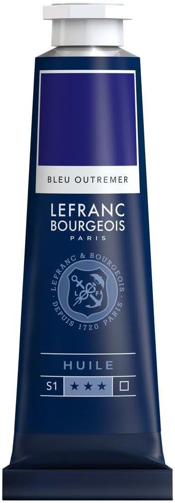 Tube Peinture à L'huile Fine LEFRANC BOURGEOIS 40ml Bleu Outremer
