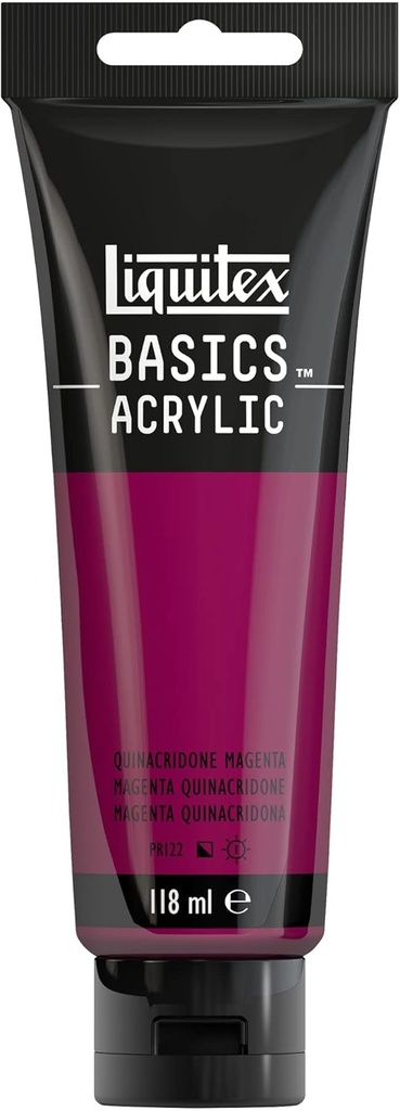 Tube Peinture Acrylique LIQUITEX Basics 118ml Magenta Quinacridone
