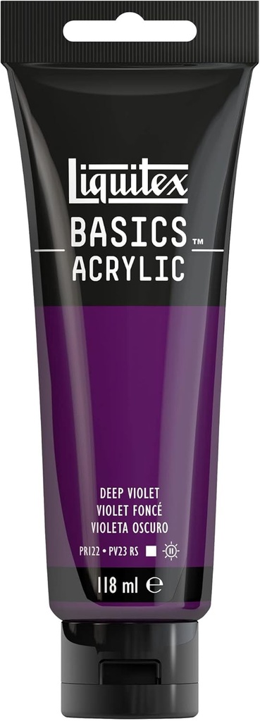 Tube Peinture Acrylique LIQUITEX Basics 118ml Violet Foncé