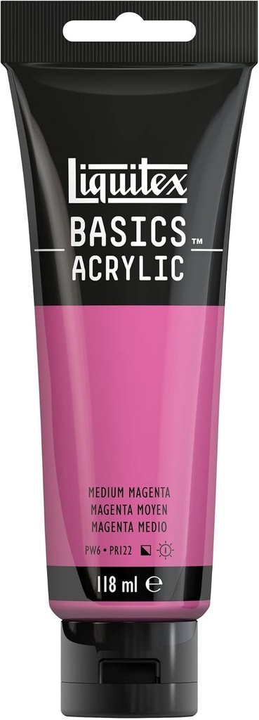 Tube Peinture Acrylique LIQUITEX Basics 118ml Magenta Moyen
