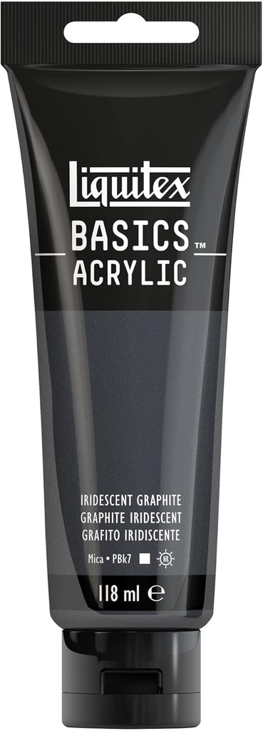 Tube Peinture Acrylique LIQUITEX Basics 118ml Graphite Iridescent