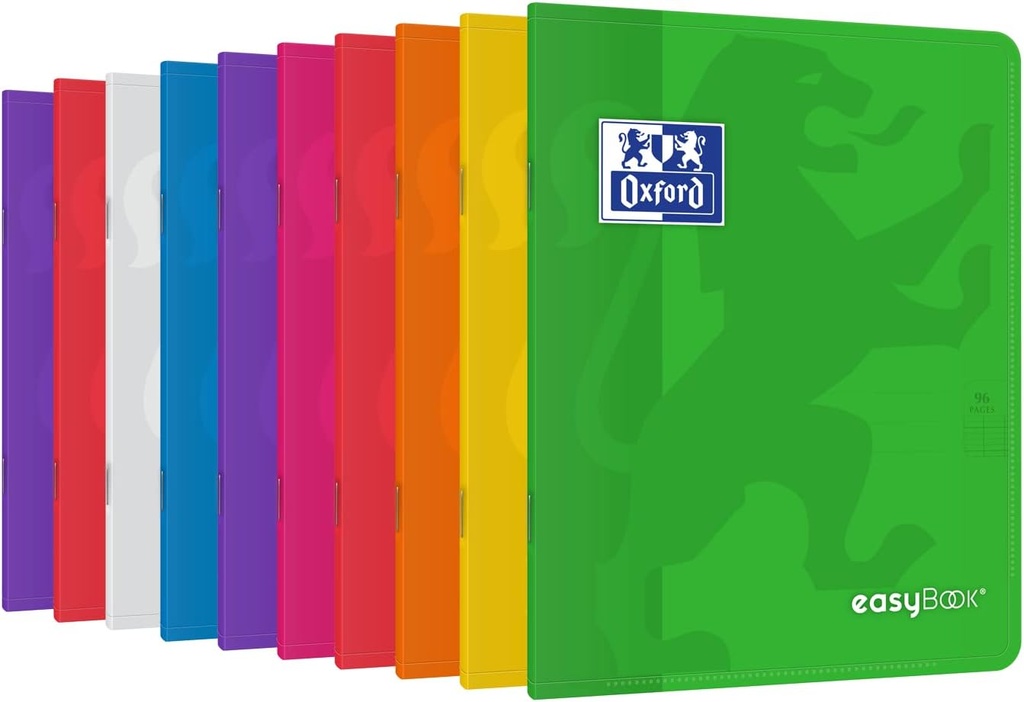 Cahier OXFORD Easybook Agrafes 96 pages Séyès 17x22cm Seyes Assorti