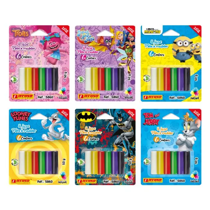 Pâte à Modeler TECHNO 06 Couleurs