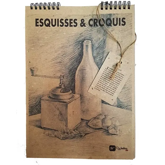 Bloc Notes SAMBARA Esquisses et Croquis A4 Spirale  