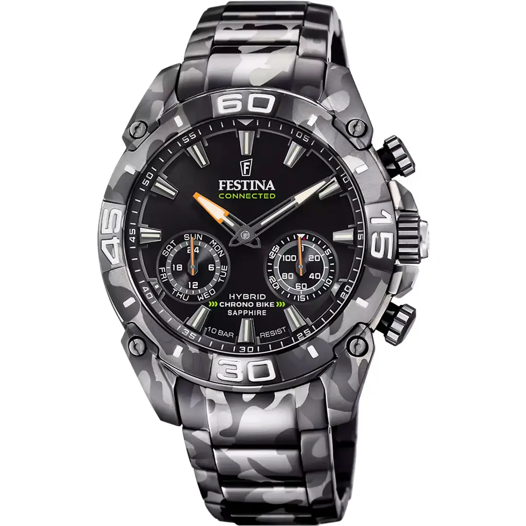 Montre FESTINA CONNECTED pour Homme Bracelet en Acier Inoxydable Noir