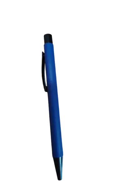 Stylo De sérigraphie A bille En Métal Tactile Bleu