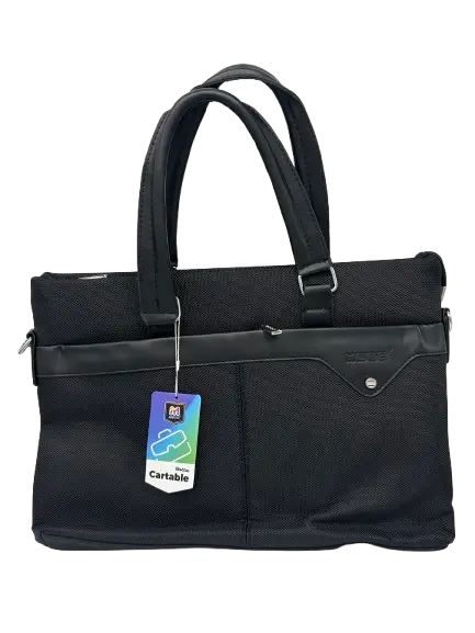 Sac Cartable Pour Femme MOBS En Polyester Noir CA-0519   