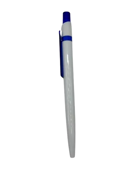 Stylo Sérigraphie Versal Rétractable 907 Blanc Et Bleu