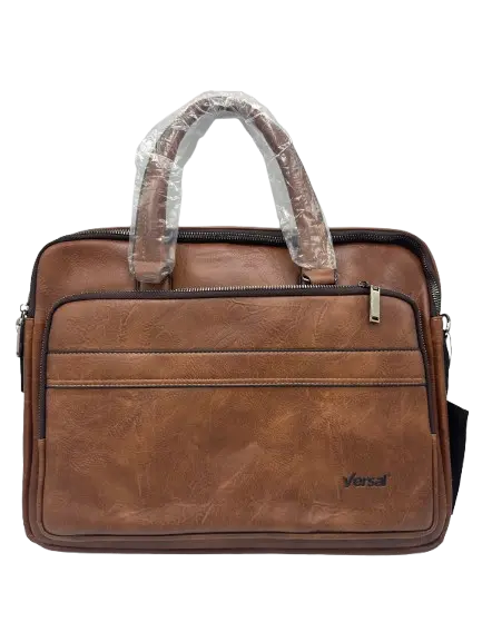 Cartable Versal 6675-3 en Cuir Marron Foncée