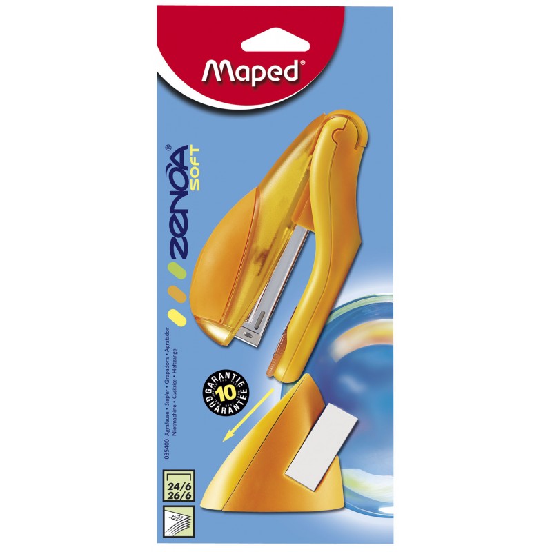 Agrafeuse MAPED Zenoa  24-26/6 Avec Support Multi-couleurs