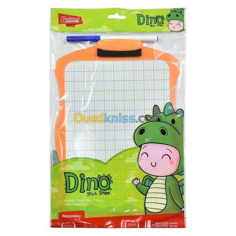 Ardoise GOLDEN Dino Double Faces