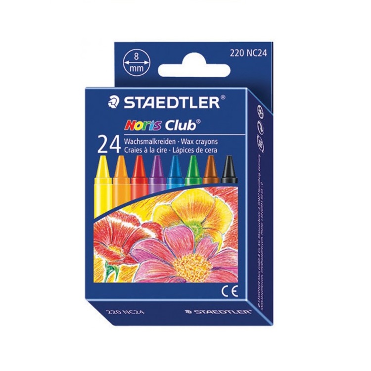 Crayons De Couleur En Cire STAEDTLER Noris Boite De 24 Mini