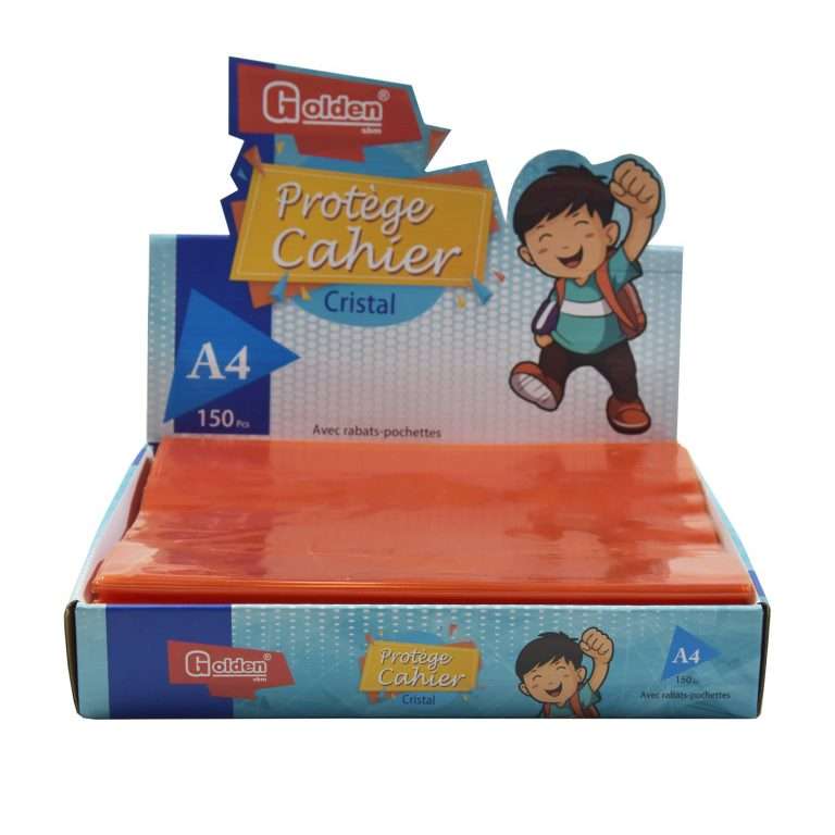 Protège Cahier GOLDEN A4 GM TP Orange