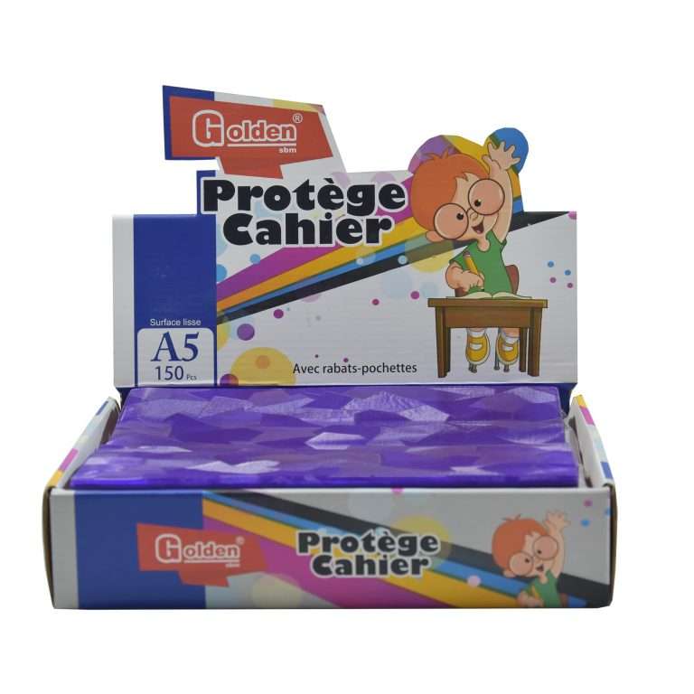 Protège Cahier GOLDEN A5 PF Violet