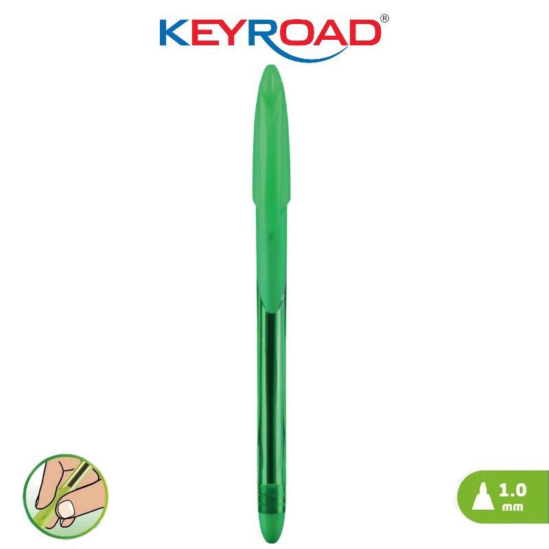 Stylo à Bille KEYROAD Sofjet 1.0mm Vert