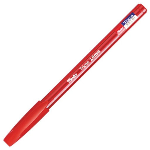 [TRICON-R] Stylo à Bille MONTEX Tricon 1.0mm Rouge