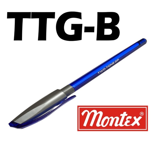 [TTG-B] Stylo à Bille MONTEX Two Tone GP 1.0mm Bleu