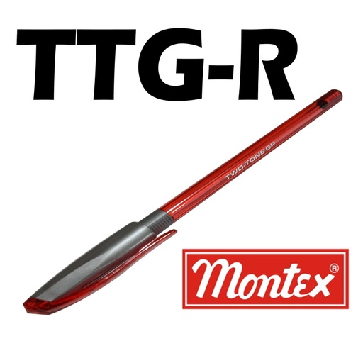 [TTG-R] Stylo à Bille MONTEX Two Tone GP 1.0mm Rouge