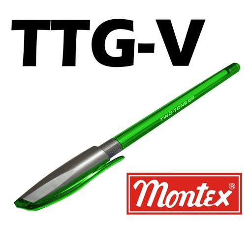 [TTG-V] Stylo à Bille MONTEX Two Tone GP 1.0mm Vert