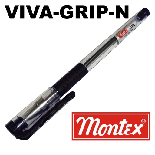 [VIVA-GRIP-N] Stylo à Bille MONTEX Viva X7 Grip 1.0mm Noir