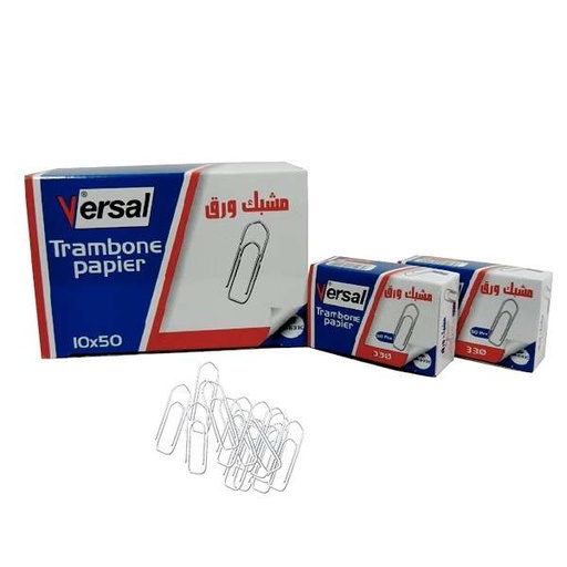 [VR633/2063/VR7433] Trombones VERSAL 33mm Boite de 50 Pièces Chromé