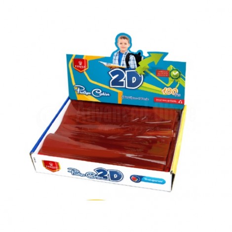 [VS-0212M] Protège Cahier VERTEX A5 PF 2D Marron