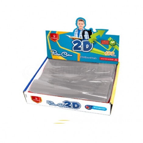 [VS-0212T] Protège Cahier VERTEX A5 PF 2D Transparent