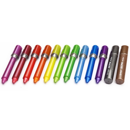 [VS-0437] Boite De 12 Couleurs VERTEX Stick Métallique