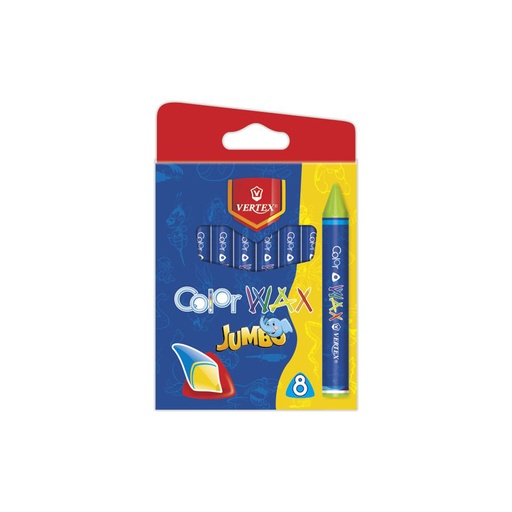 [VS-449] Crayons De Couleur En Cire VERTEX Jumbo Boite de 8 Mini