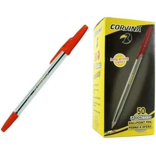 [42723-03] Stylo à Bille CORVINA 1.0mm Rouge