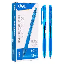 [Q21-BL] Stylo à Bille Soft Grip DELI XTREAM 0.7mm Bleu