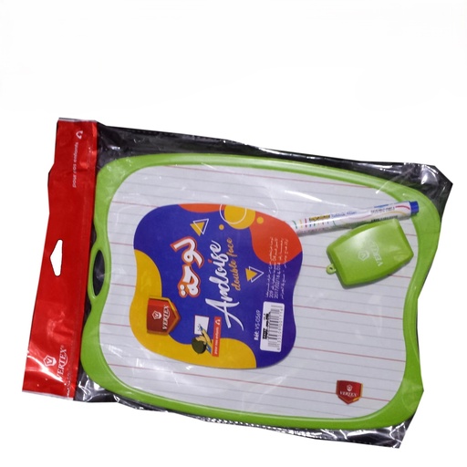 [VS-0569] Ardoise VERTEX Double Face avec Brosse et Marqueur