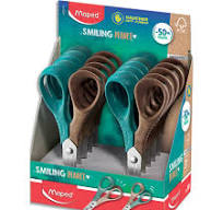 [472521] Ciseau Ecolier MAPED Vivo Left Smiling 3D 12 cm avec Poignée Bicolore