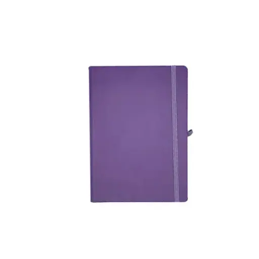 [NBA5-1V] Notebook A5 En PU à Fermeture Elastique Et Boucle Pour Stylo Violet