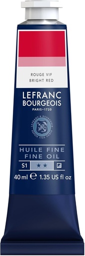 [810010] Tube Peinture à L'huile Fine LEFRANC BOURGEOIS 40ml Rouge Vif
