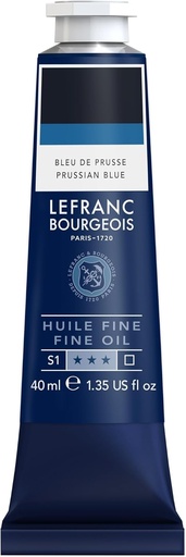 [810017] Tube Peinture à L'huile Fine LEFRANC BOURGEOIS 40ml Bleu De Pruss