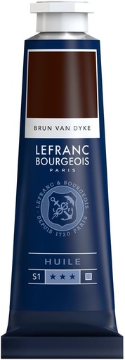 [810041] Tube Peinture à L'huile Fine LEFRANC BOURGEOIS 40ml Brun Van Dyck