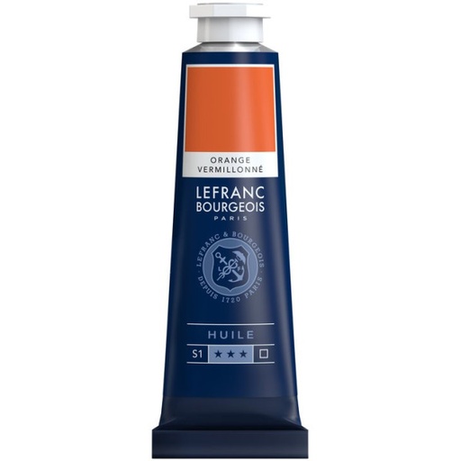 [810007] Tube Peinture à L'huile Fine LEFRANC BOURGEOIS 40ml Orange Vermillonné