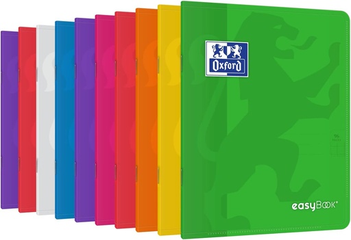 [400111482] Cahier OXFORD Easybook Agrafes 96 pages Séyès 17x22cm Seyes Assorti