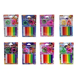 [7215] Pâte à Modeler TECHNO 7215 06 Couleurs Avec 2 Moules Licence