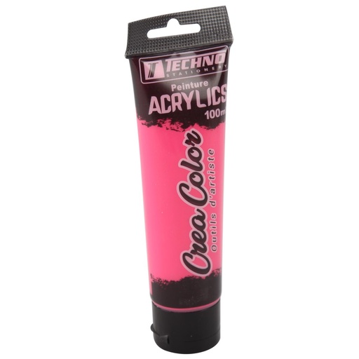 [TCHNO_5662_01] Tube Peinture Acrylique TECHNO 100ml Rose